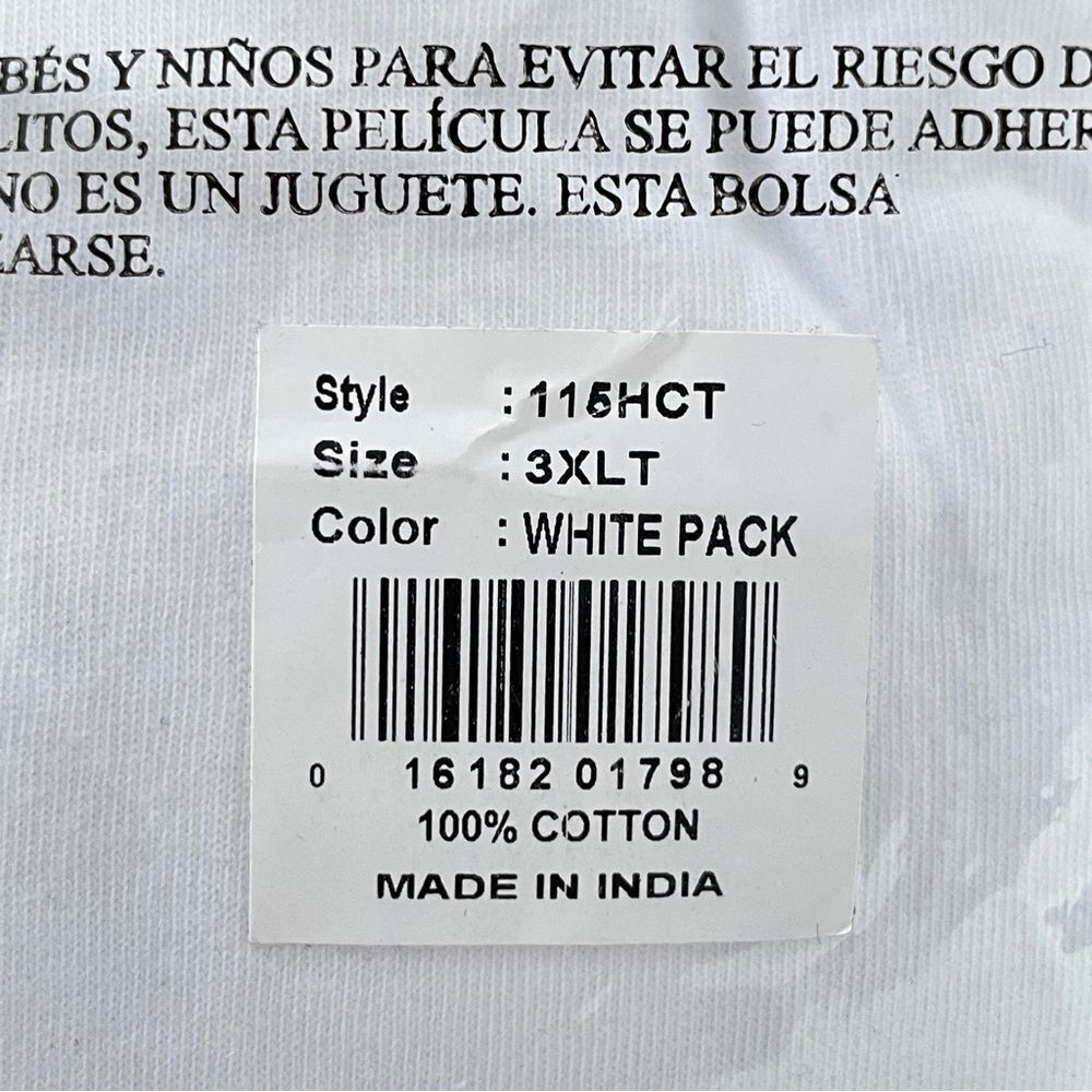 Hanes Stretch Cotton 3-pack V-Neck Undershirts Lot of 3 Packs - 9 Shirts 3 XL - Picture 6 of 6